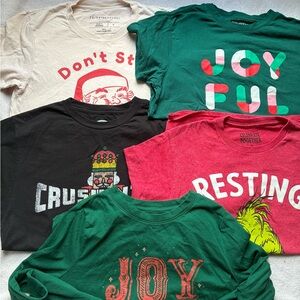 Lot of Women’s Christmas Graphic tees